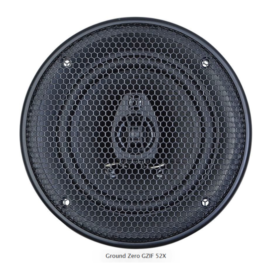 Ground Zero GZIF 5.2 2-drożne głośniki współosiowe o średnicy woofera 130 mm. Moc woofera 70 W RMS